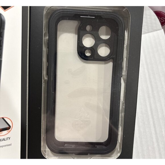 Body Glove iPhone 15 Pro Black/Clear Tidal Waterproof 6ft Drop Phone Case NEW - Picture 7 of 7